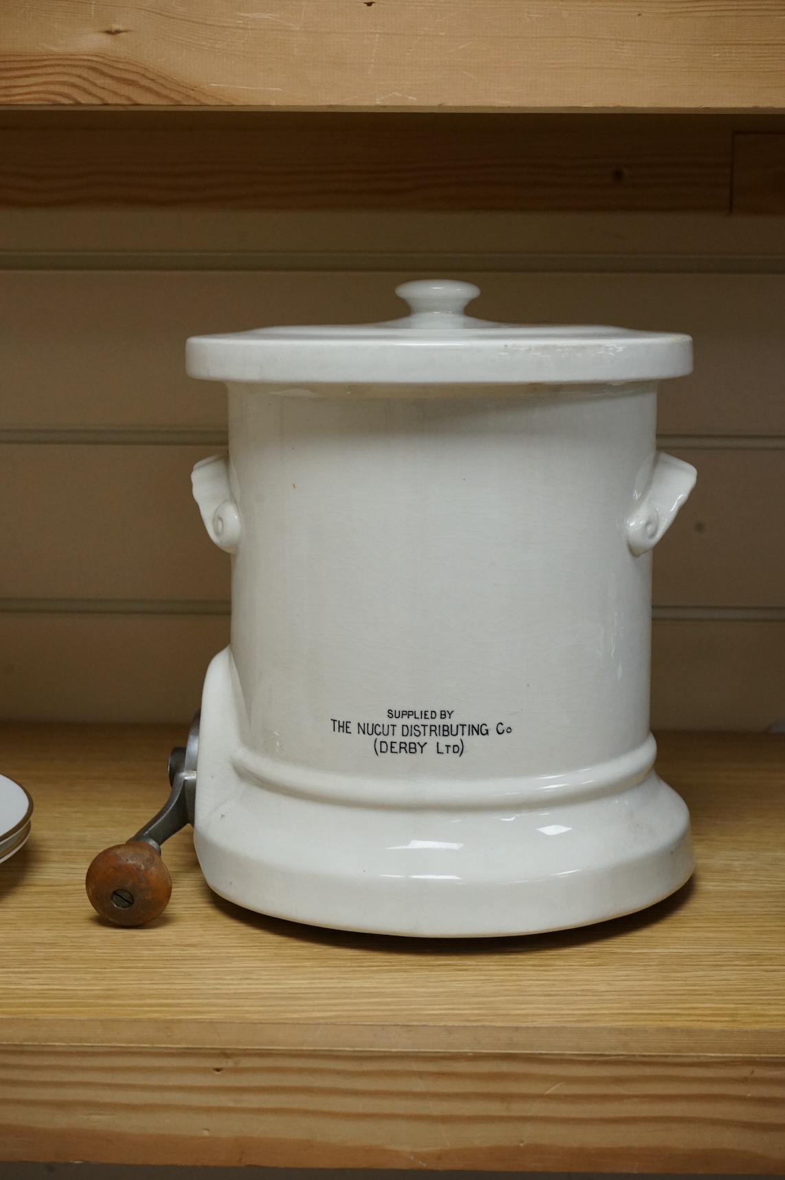 A Victorian Nucut Finest 'Tongue' and Corned Beef slicing machine, 25cm